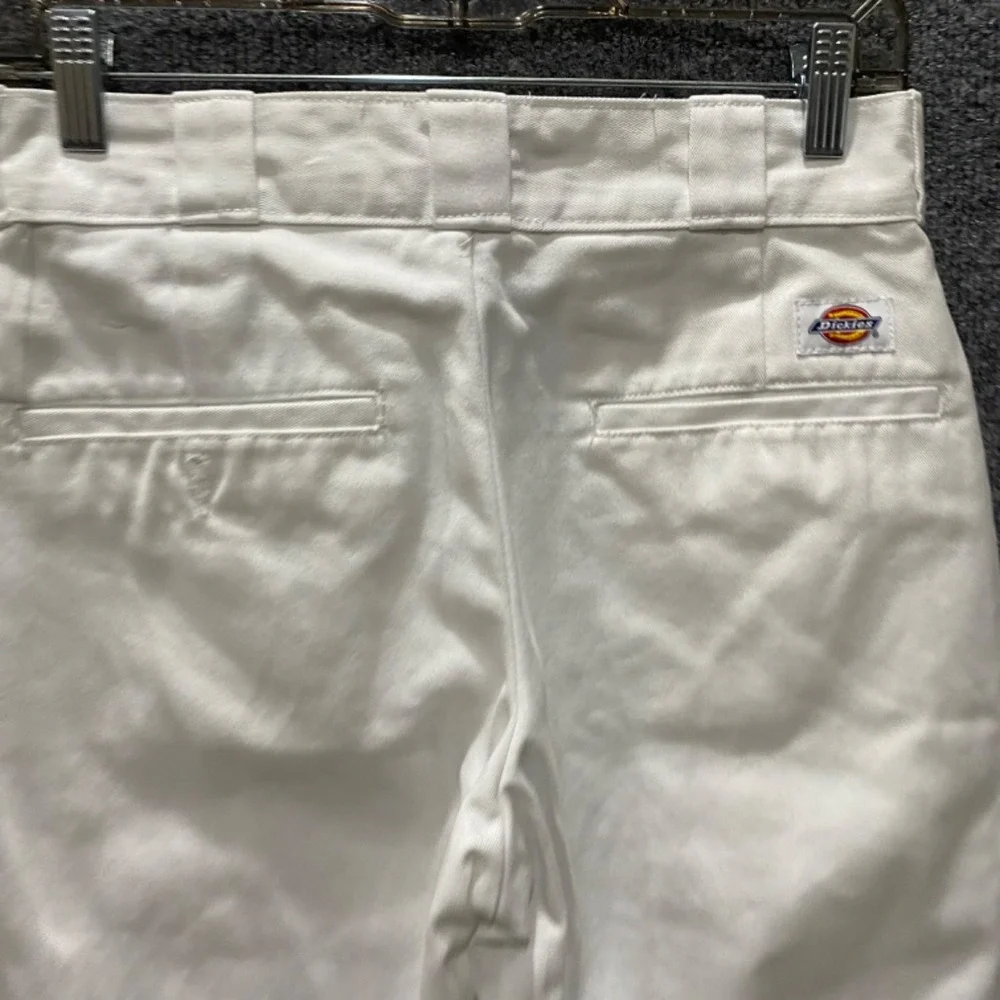 Dickies 874 Original Fit Work Pants Mens 29x30 White Straight Leg Chino 29x29